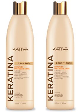KATIVA Keratin Shampoo and Conditioner Pack