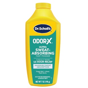 Absorbing Ounce Powder Foot Sweat Odor Scholl Dr.