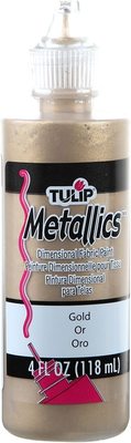 TULIP 17372 Dimensional Fabric Paint 4oz Metallic Gold