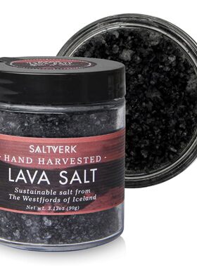 Saltverk Lava Sea Salt - 3.17 Ounces Jar - Hand Harvested
