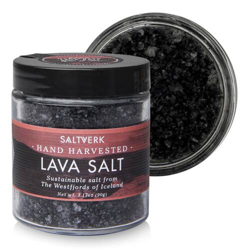 Saltverk Lava Sea Salt - 3.17 Ounces Jar - Hand Harvested