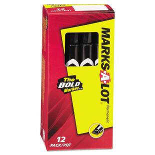 Marks-A-Lot 08888 Large Desk Style Permanent Marker, Chisel