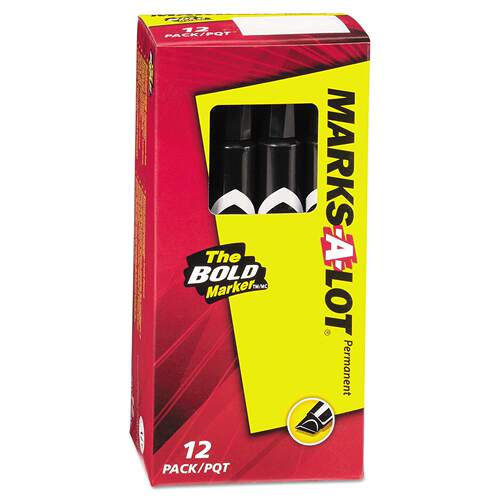 Marks-A-Lot 08888 Large Desk Style Permanent Marker, Chisel