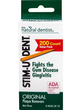 Stim-U-Dent Plaque Removers 24 Packs of 25 Picks/Pack (600 P