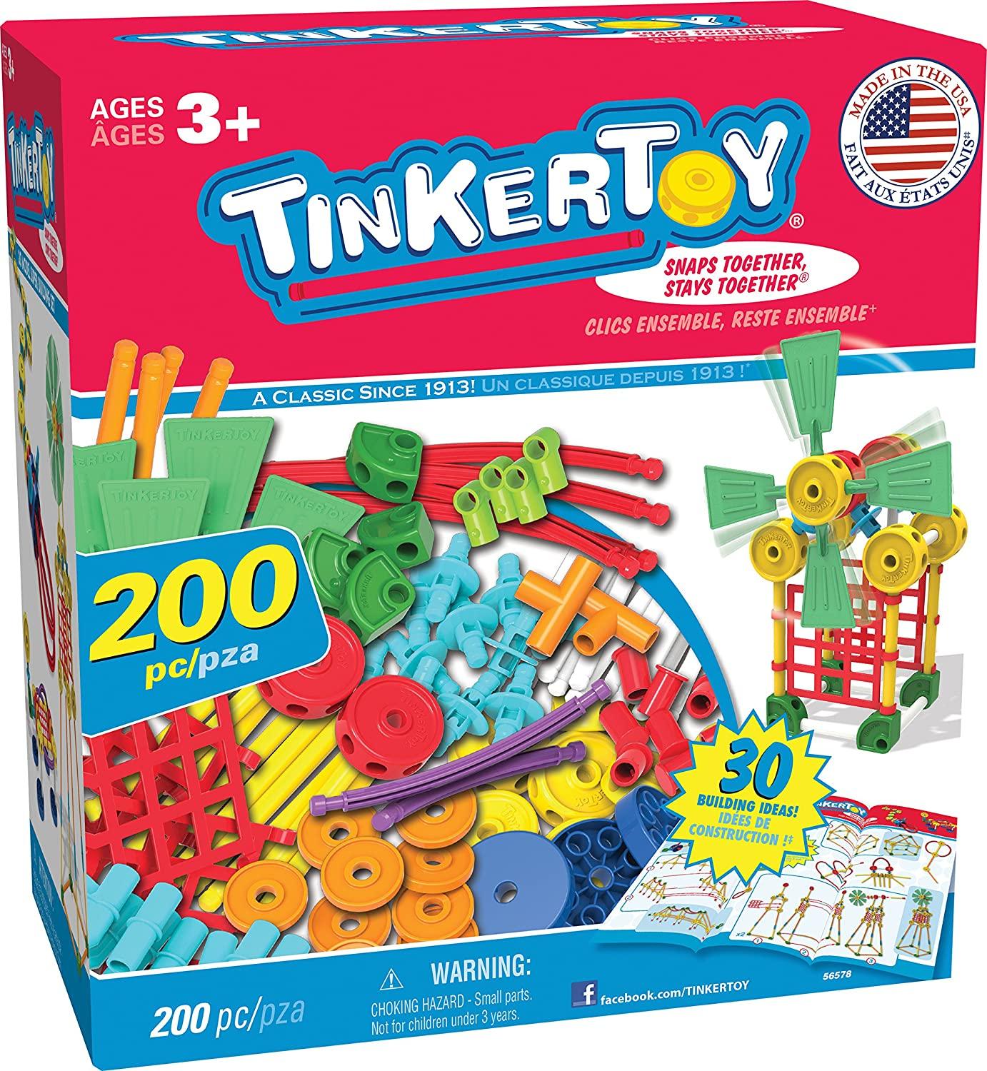 TINKERTOY 30 Model 200 Piece Super Building Set