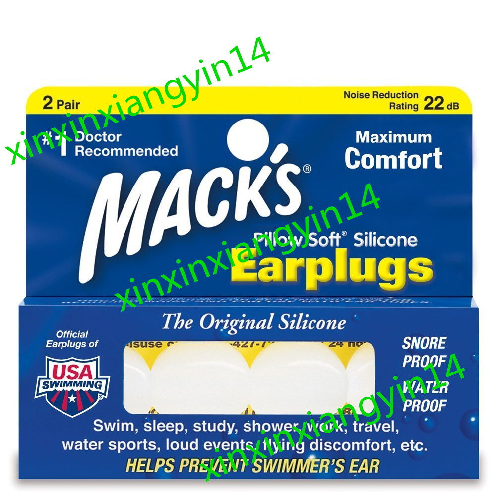 Mack's Pillow Soft Silicone Earplugs 软硅耳塞 2对装 5EP 在途