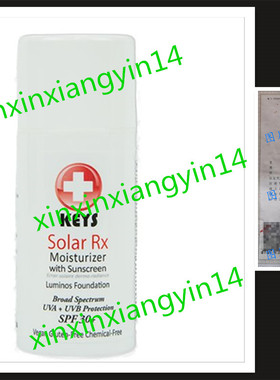 预 Keys Solar Rx Broad Spectrum SPF 30 Sunblock 3.4oz lotion