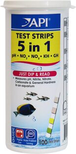 API 5-IN-1 TEST STRIPS Freshwater and Saltwater Aquarium Tes