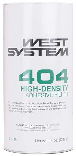 WEST SYSTEM 404-45 High Density Filler 43oz，Off-White