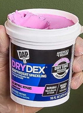 DAP DryDex Dry Time Indicator Spackling, Pink/White, 16 Oz