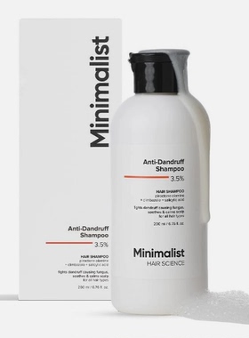 Minimalist Anti Dandruff Shampoo 3.5% Remove Flakes