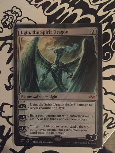 Magic: the Gathering Ugin, the Spirit Dragon 001/185, Fate R