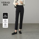 女春秋裤 烟管西装 子2025新款 娅丽达弹力直筒裤 铅笔裤 显瘦休闲裤 裤