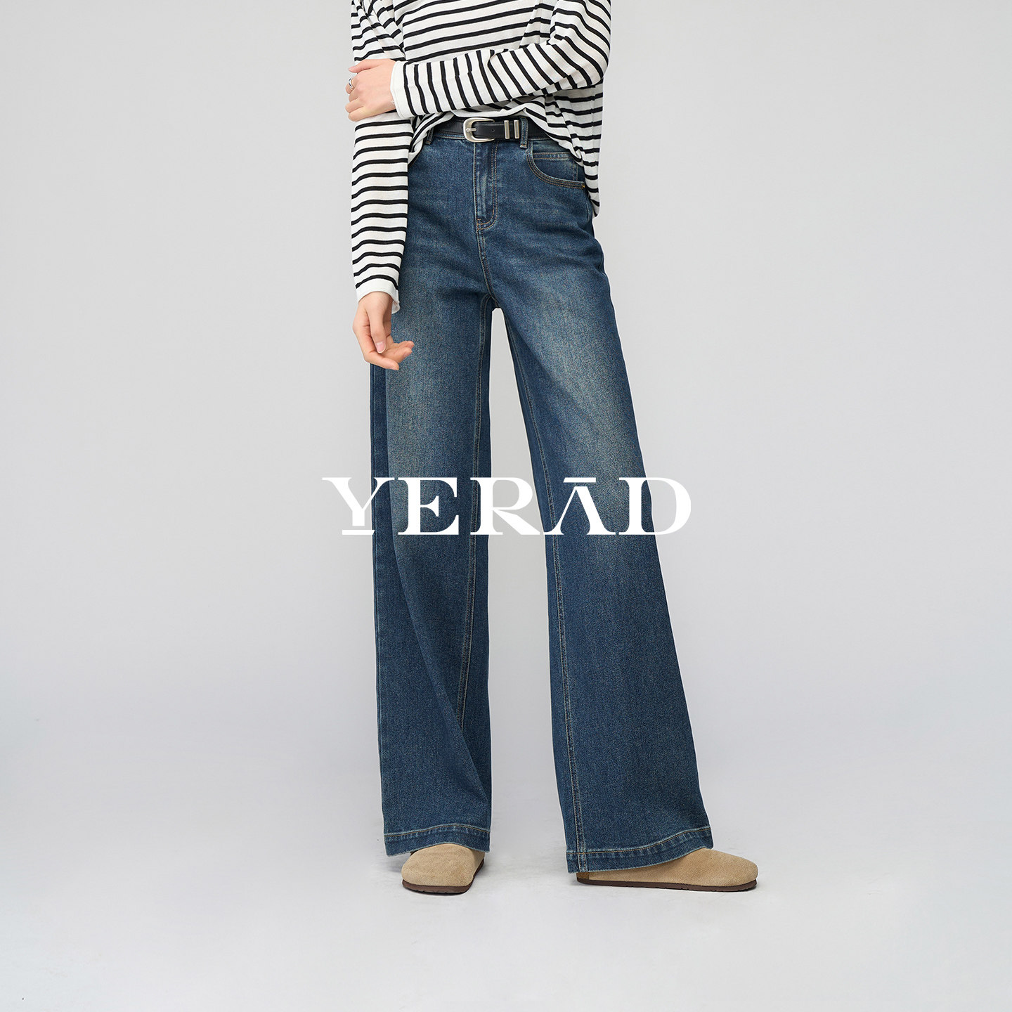 娅丽达莱赛尔阔腿牛仔裤女2026春季新款拖地加长宽松垂顺直筒裤子,女装/女士精品,牛仔裤,淘宝优惠券,粉丝福利购,淘宝优惠卷