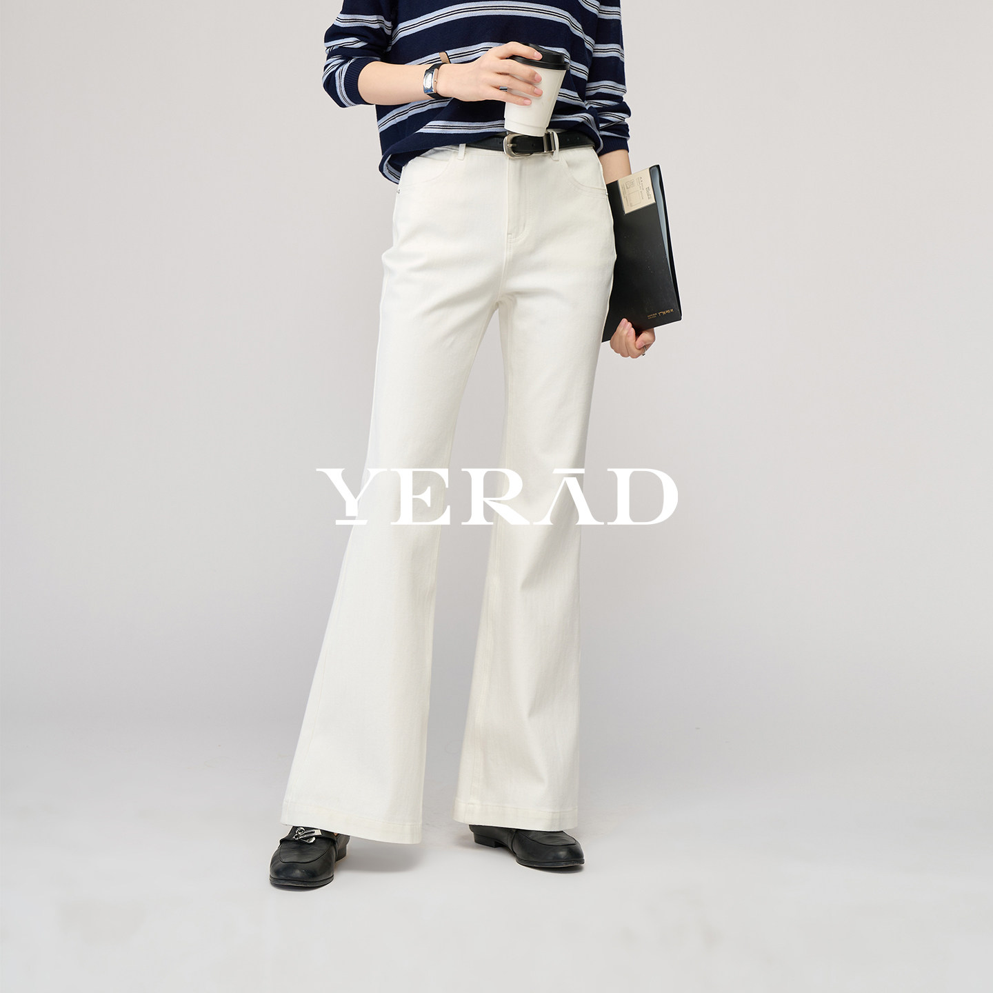 娅丽达复古微喇牛仔裤女2026春季新款遮肉显瘦弹力莱赛尔喇叭裤潮,女装/女士精品,牛仔裤,淘宝优惠券,粉丝福利购,淘宝优惠卷