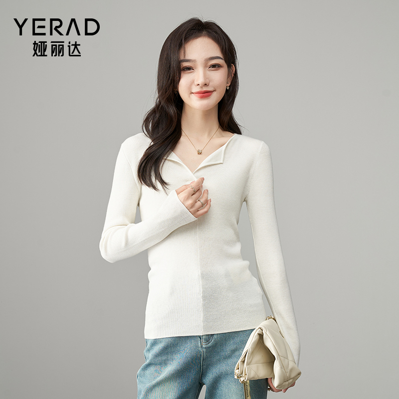 娅丽达法式气质针织衫女