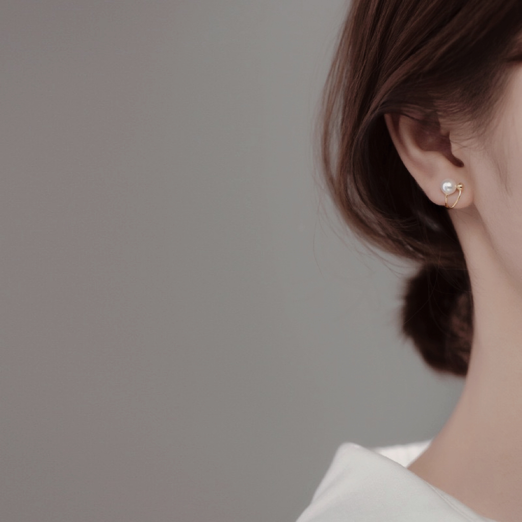 6iu6iu珍珠无痛无耳洞耳夹