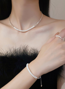 天然珍珠碎银几两套装