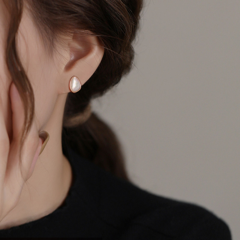 6iu6iu贝母无痛耳夹女无耳洞轻奢小众设计几何菱形气质耳钉耳饰,饰品/流行首饰/时尚饰品新,耳夹,淘宝优惠券,粉丝福利购,淘宝优惠卷