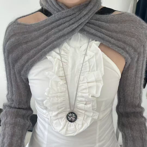 AXISOF韩系气质三色马海毛吊带