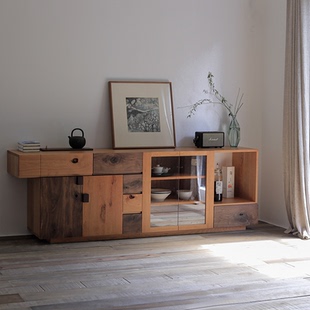 野木1978 垛一块餐边柜电视柜储物柜展示现代简约侘寂玻璃组合柜