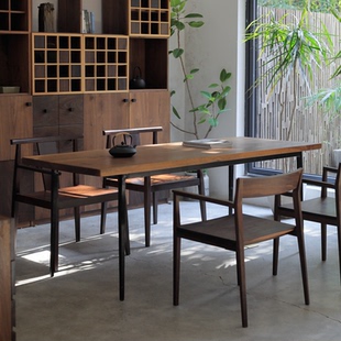 野木1978一块大板桌原木餐桌茶桌会议桌工作台新中式 茶室侘寂天然