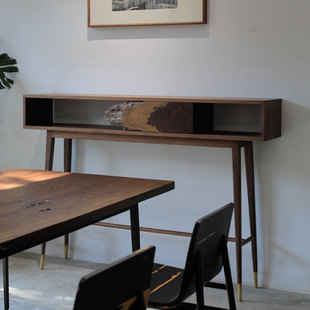 野木1978 侘寂风茶室陈列博古架 高屋建瓴边柜玄关柜端景台新中式