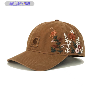 卡哈特定制帽子Carhartt 鸭舌帽 莫奈花园水洗做旧男女款 MAYBEMAY