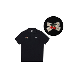 黑色 Nike 樱桃之约琥珀休闲运动短袖 Polo衫 男女同款
