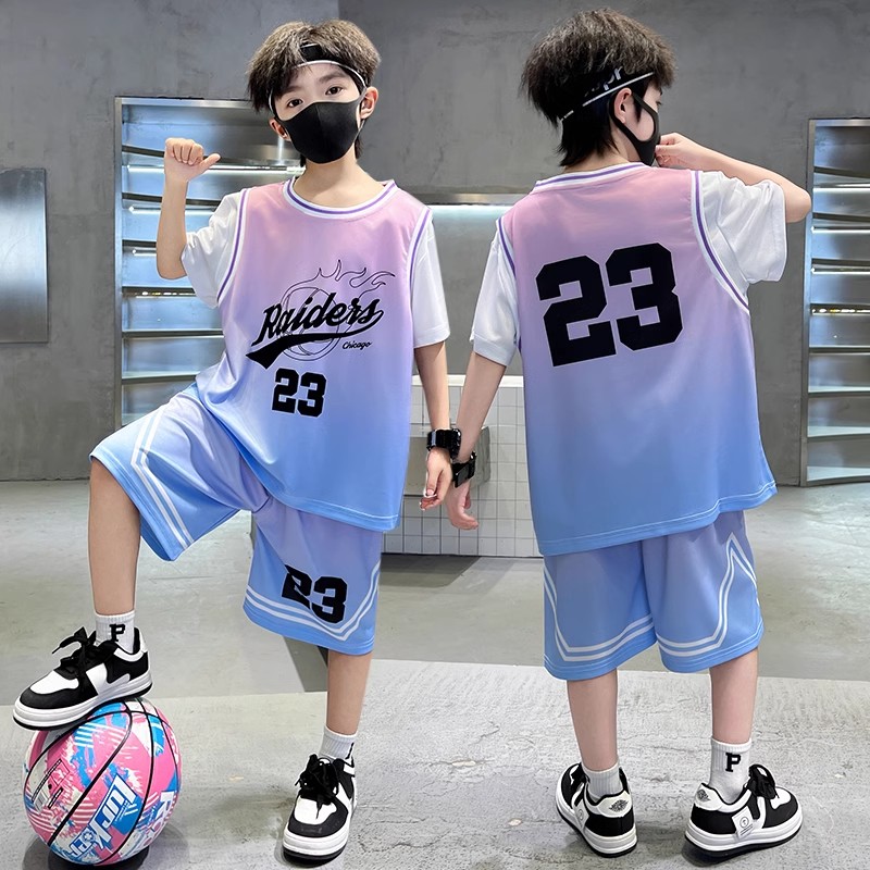 儿童篮球服套装男童训练服
