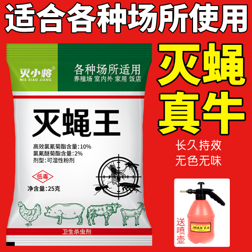 正品灭蝇王苍蝇一闻死苍蝇药养殖场用喷雾剂杀虫剂家用室内一扫光