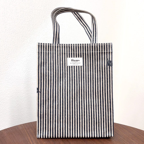 韩国DAMS百搭条纹手提包日常休闲