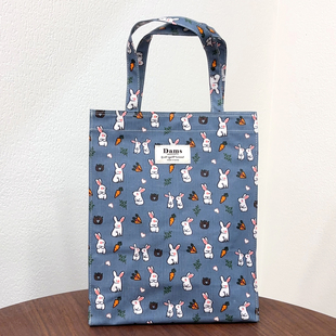 韩国进口DAMS可爱卡通兔子小白兔防水手提包手提袋妈咪包日常休闲