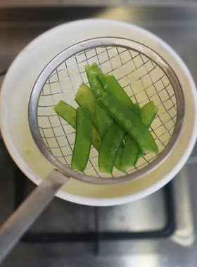朴房 日式素朴不锈钢长柄漏勺捞面捞饺子过滤勺天妇罗捞油渣网筛
