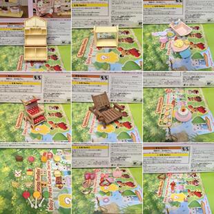 正品日本森贝儿家族散货配件过家家玩具公仔动物玩偶迷你摆件