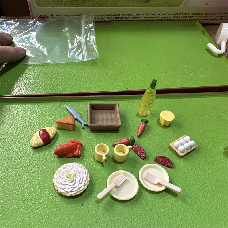 正品日本森贝尔家族过家家玩具公仔动物玩偶迷你摆件 食物H22