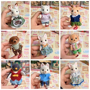 正品日本森贝儿家族过家家玩具植绒公仔迷你摆件现货 中大号玩偶2