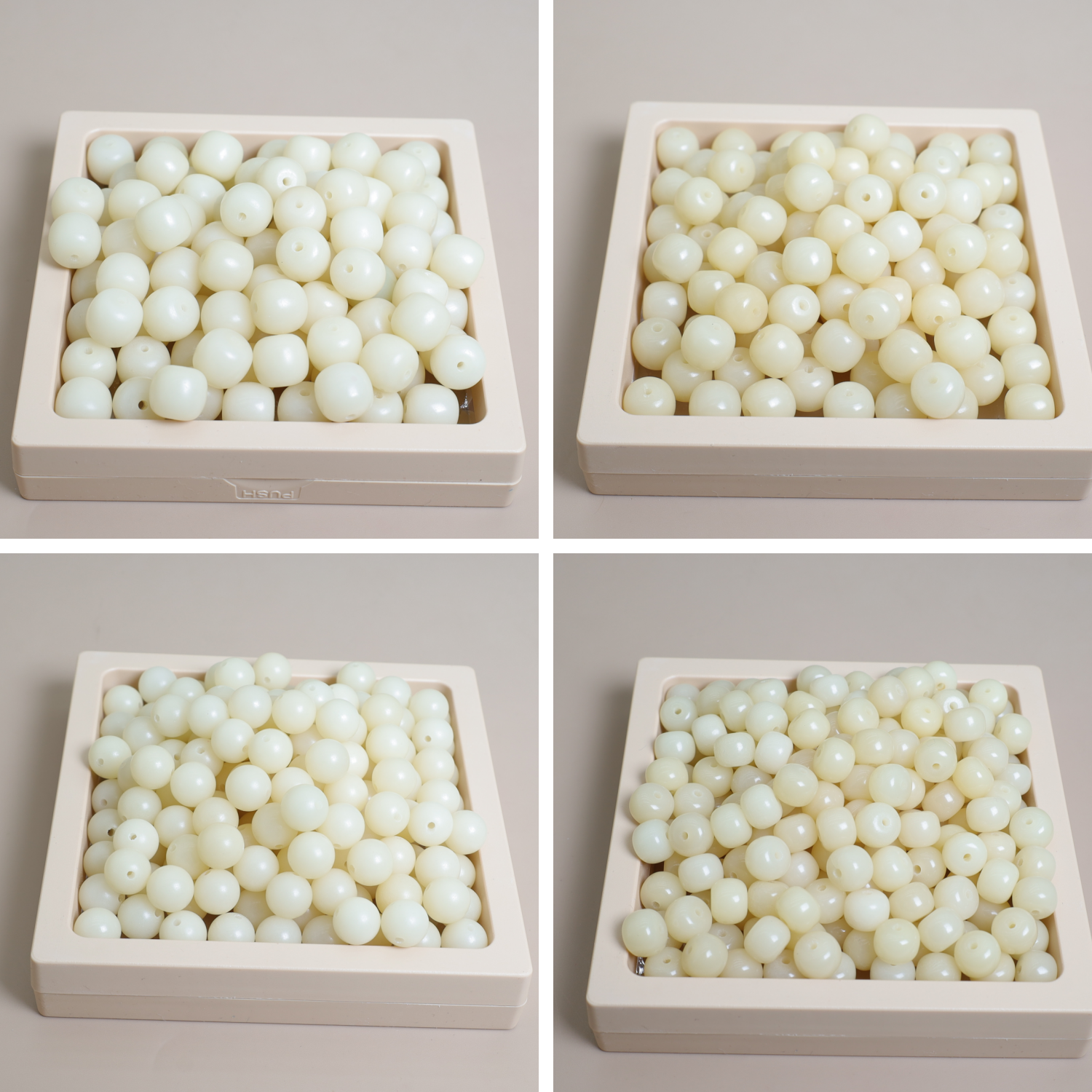 天然奶黄菩提根散珠DIY手工串珠