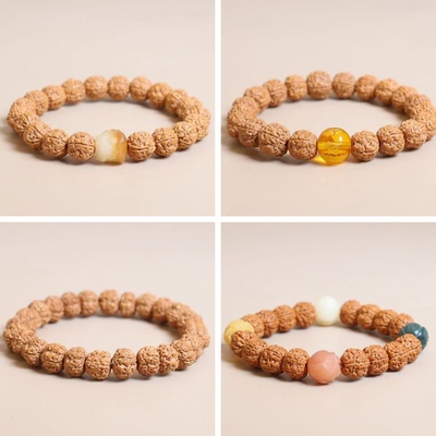 小金刚菩提手串树王爆肉黄皮五瓣