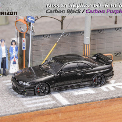 FH 1:64 尼桑GTR天际线Skyline GT-R R33 第4代 BCNR33原版全碳纤