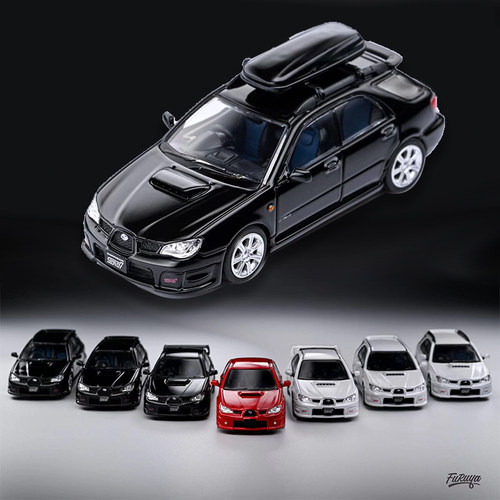 Furuya 1:64斯巴鲁SUBRARU翼豹WRX STi 7代 8代 GD轿车版GG旅行版