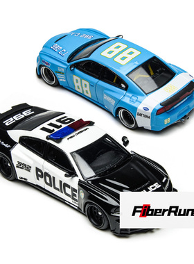 TM × PSC 1:64 道奇战马 斗殴者 Charger LSPD 警车合金汽车模型