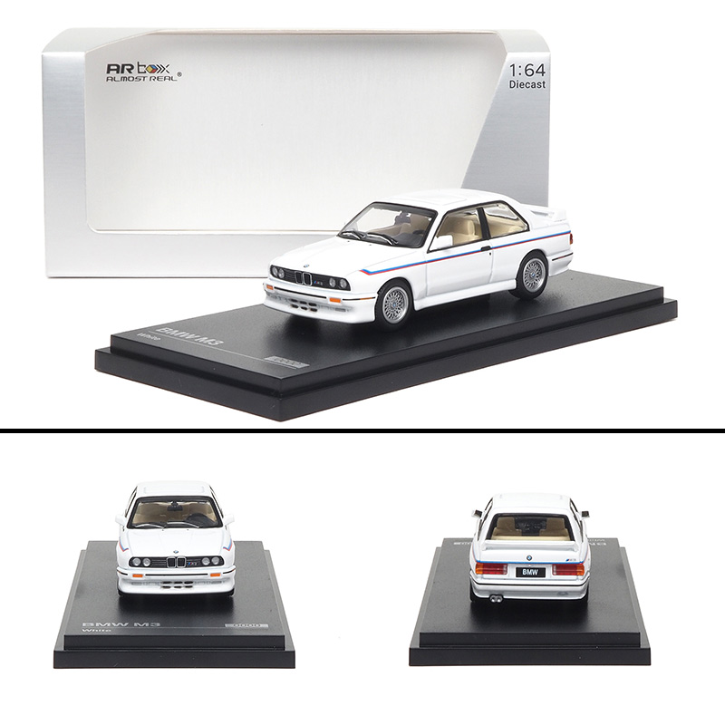 AR box 1:64 宝马 M3 E30 白色 仿真合金汽车模型收藏