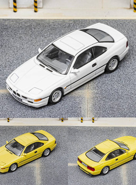 Shadow 1:64 宝马850 CSi 可翻灯 白色 黄色仿真合金汽车模型收藏