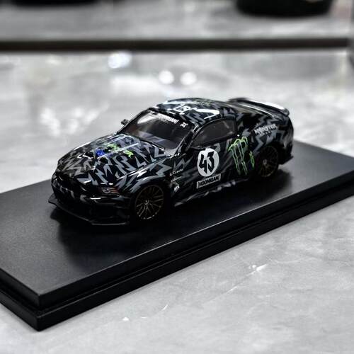 GDO x DCM 1:64 野马Mustang改装版 砖叔魔鬼爪ADVAN合金汽车模型