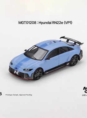 MINIGT 1:64 现代 Hyundai RN22e VP1仿真合金车模型收藏摆件1208