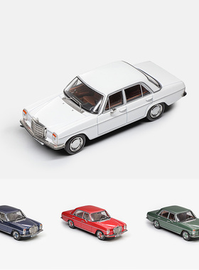 Maxwell及物1:64奔驰200 W114轿车 金属绿色蓝色仿真合金汽车模型