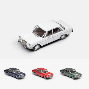 Maxwell及物1:64奔驰200 W114轿车 金属绿色蓝色仿真合金汽车模型