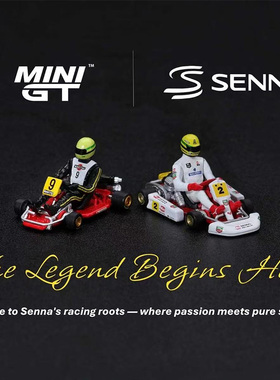 MINIGT 1:64 塞纳Senna卡丁车方程式 K #9 #2 1155合金车模型1156
