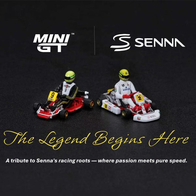 MINIGT 1:64 塞纳Senna卡丁车方程式 K #9 #2 1155合金车模型1156